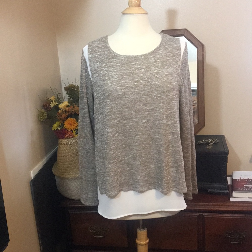 LAST CALL!! Kate & Mallory Layered Look Tunic / Sweater, L